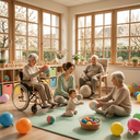 Atelier EHPAD - Jeux de balles et ballons – Maison de Retraite St Joseph, Saint-Aubin-du-Cormier